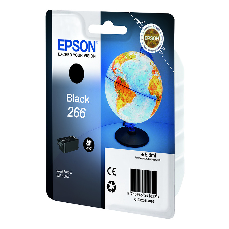Epson Globe 266 globus enkeltpakke sort blæk - Billede 2
