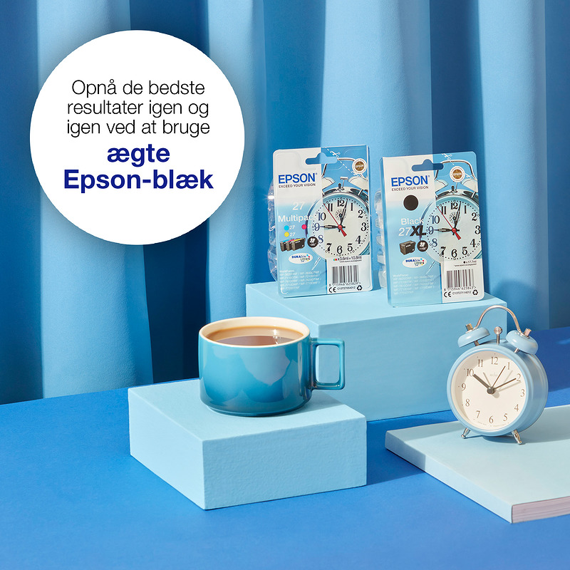Epson Alarm clock Singlepack Black 27XXL DURABrite Ultra Ink - Billede 2