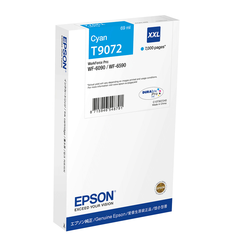 Epson C13T90724N blækpatron 1 stk Original Højt (XL) udbytte Blå