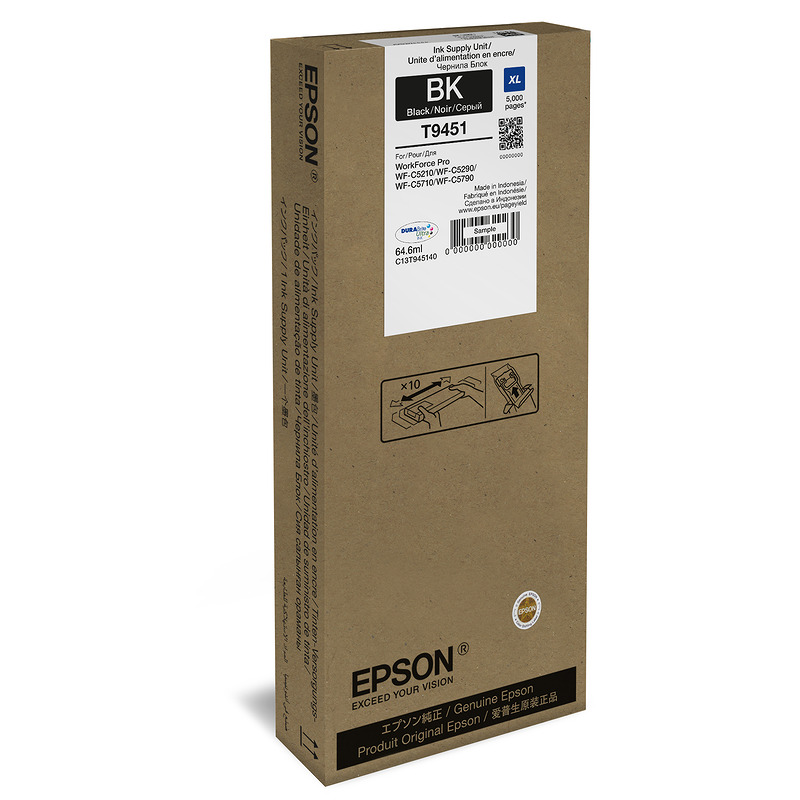 Epson Tintenpatrone C13T945140 XL T9451 - Billede 2