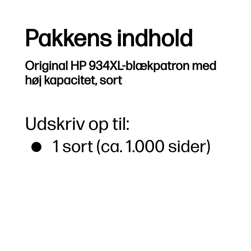 Blækpatron, HP 934XL - Billede 3