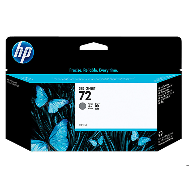 HP 72-blækpatron, 130 ml, grå - Billede 2