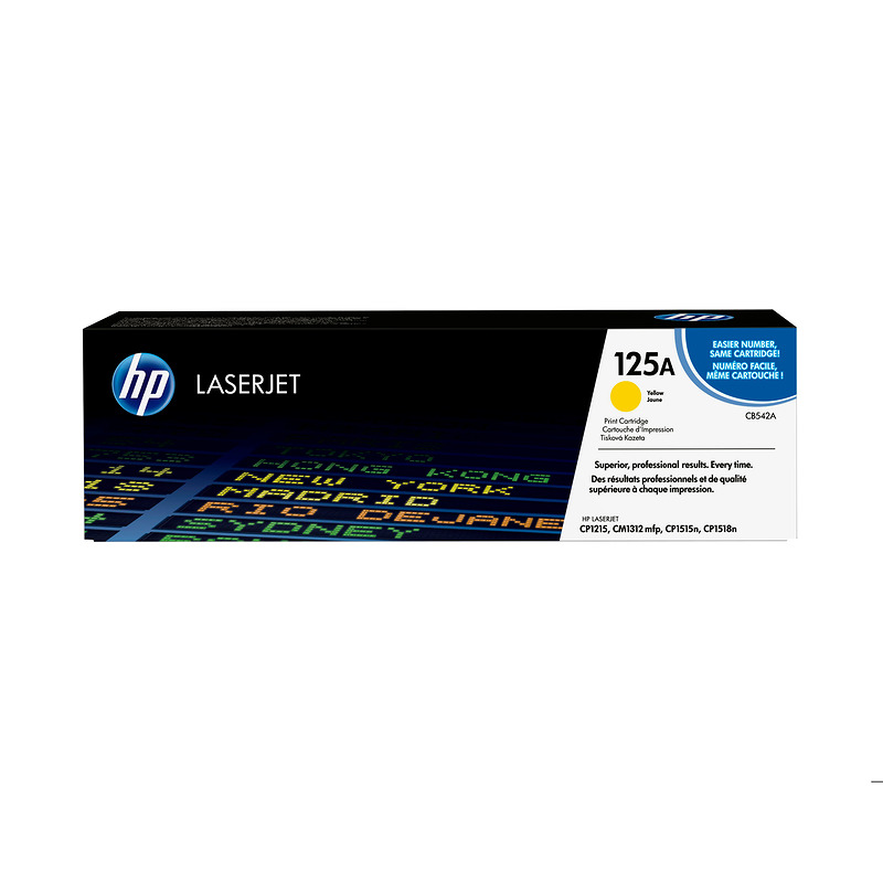 HP Original 125A-LaserJet-tonerpatron, gul