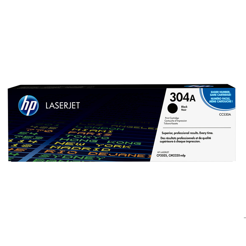 HP Original 304A LaserJet-tonerpatron, sort