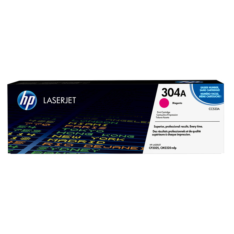 HP Original 304A LaserJet-tonerpatron, magenta