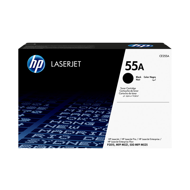 HP Original 55A LaserJet-tonerpatron, sort