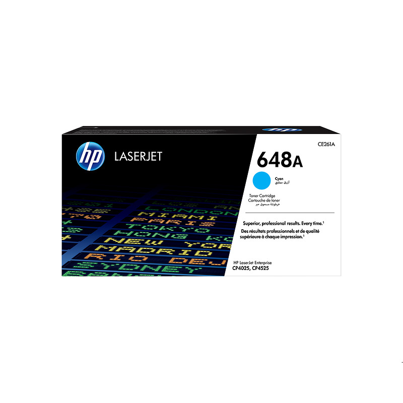 HP Original 648A LaserJet-tonerpatron, cyan