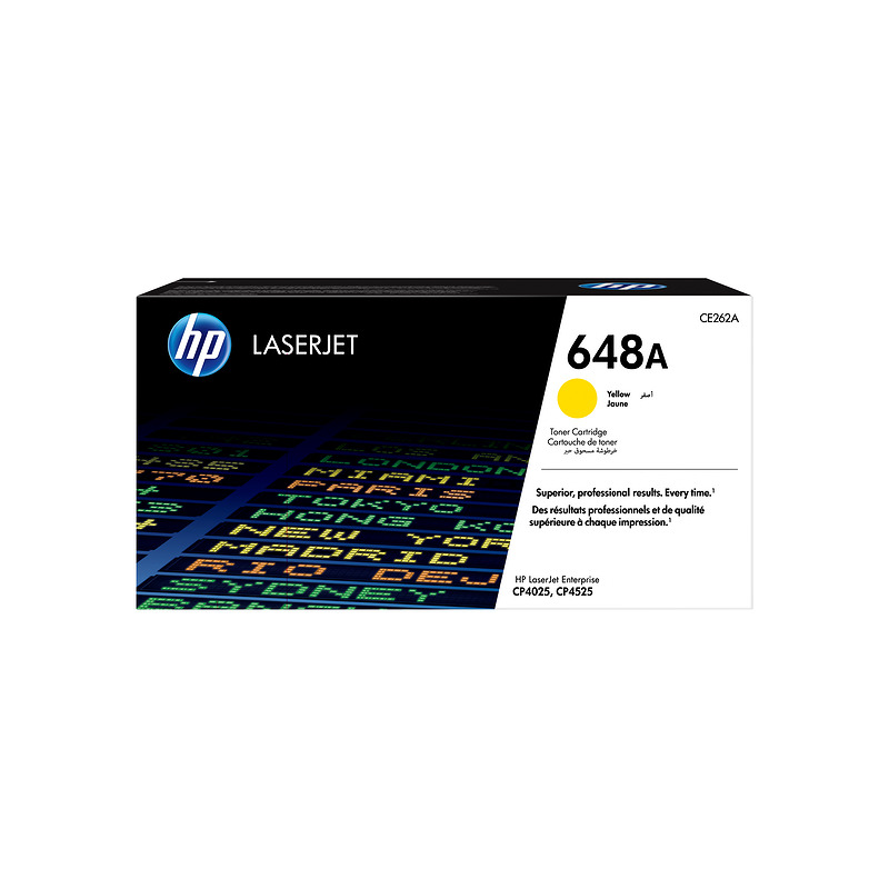 HP Original 648A LaserJet-tonerpatron, gul