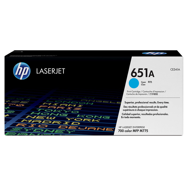 HP Original 651A LaserJet-tonerpatron, cyan - Billede 2