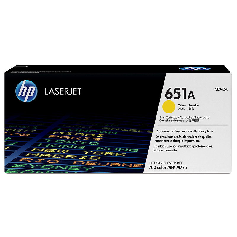 HP Original 651A LaserJet-tonerpatron, gul - Billede 2