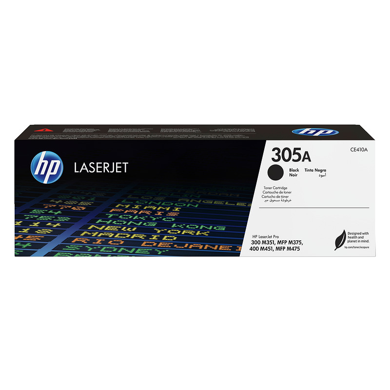 HP Original 305A LaserJet-tonerpatron, sort