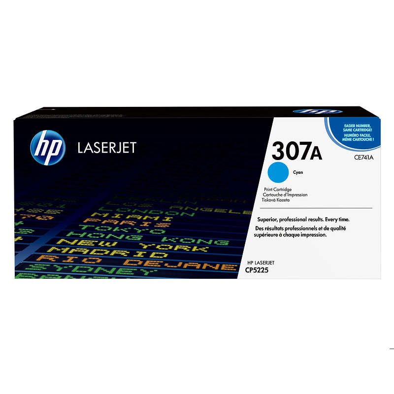 HP Original 307A LaserJet-tonerpatron, cyan