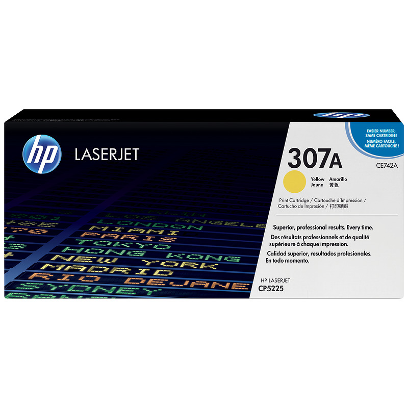 HP Original 307A LaserJet-tonerpatron, gul - Billede 2