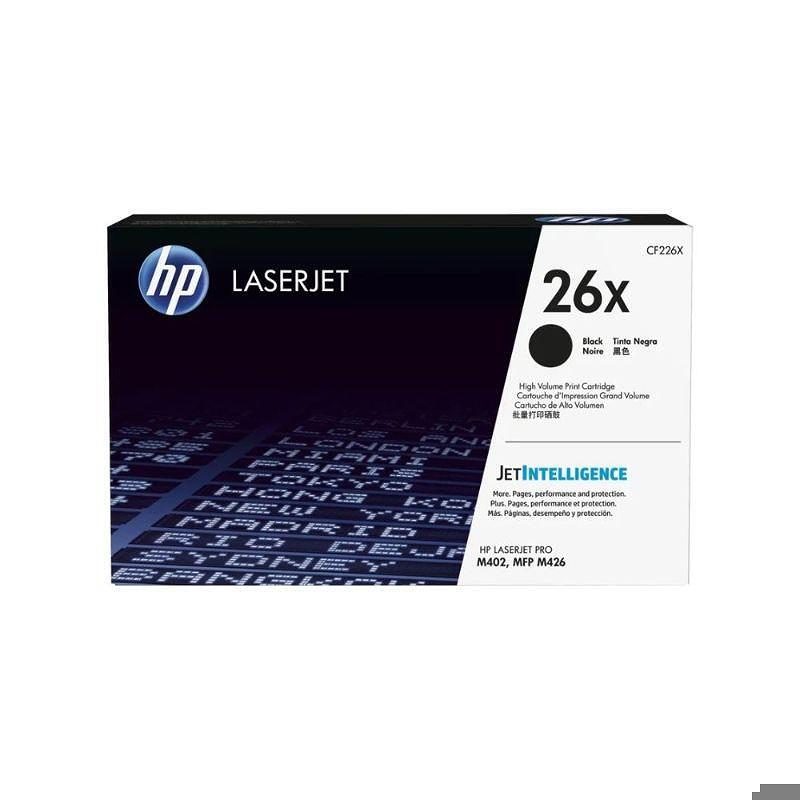 HP Original 26X LaserJet-tonerpatron med høj kapacitet, sort