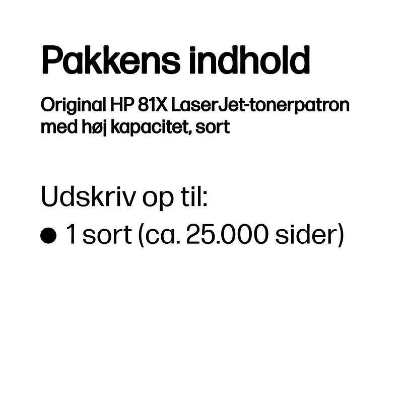 HP Original 81X LaserJet-tonerpatron med høj kapacitet, sort - Billede 3