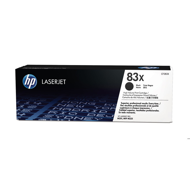 HP Original 83X LaserJet-tonerpatron med høj kapacitet, sort