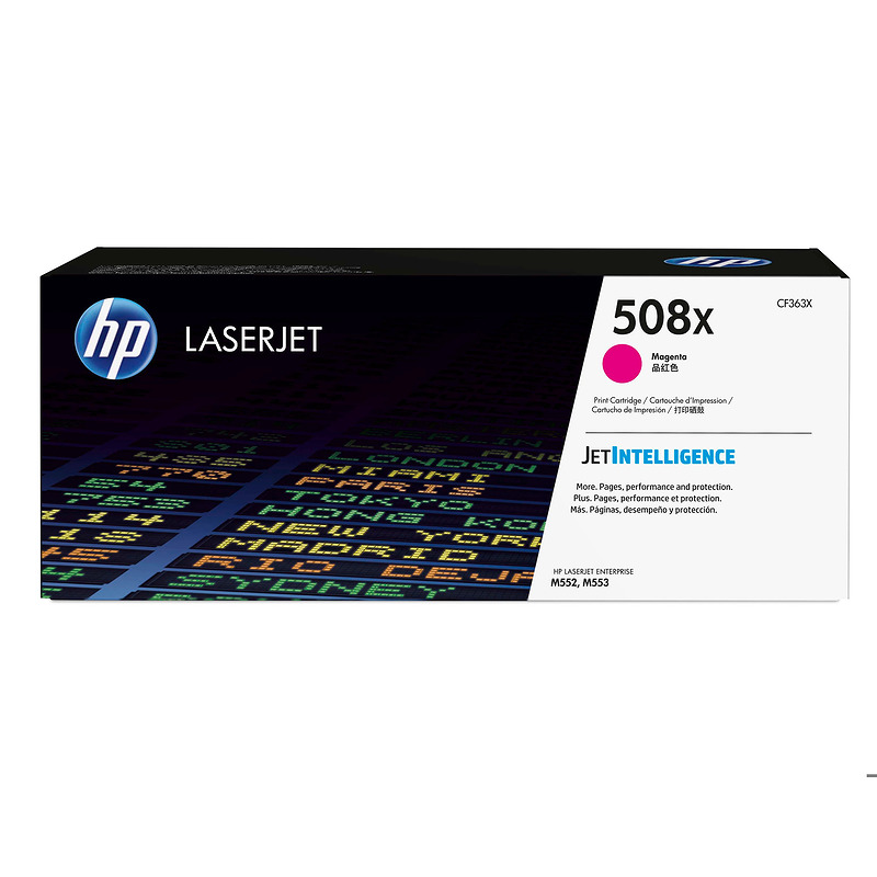 HP Original 508X LaserJet-tonerpatron med høj kapacitet, magenta
