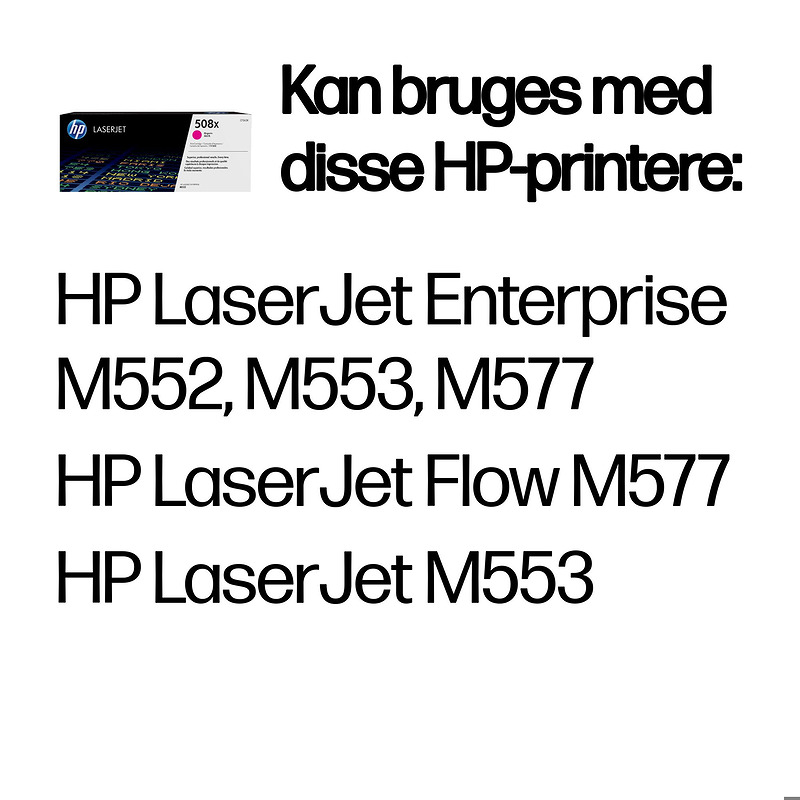 HP Original 508X LaserJet-tonerpatron med høj kapacitet, magenta - Billede 2