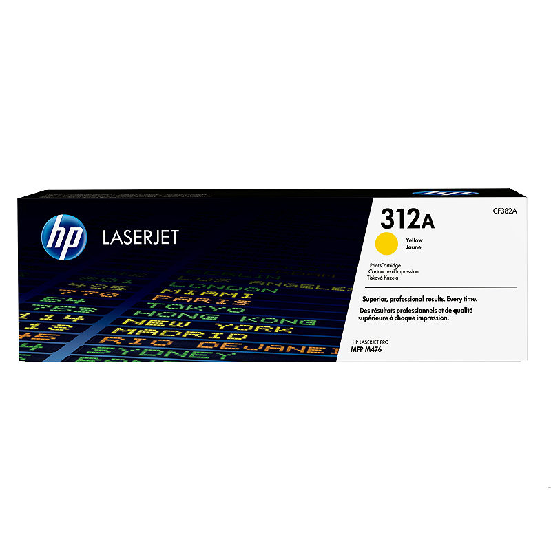 HP 312A LaserJet-tonerpatron, gul