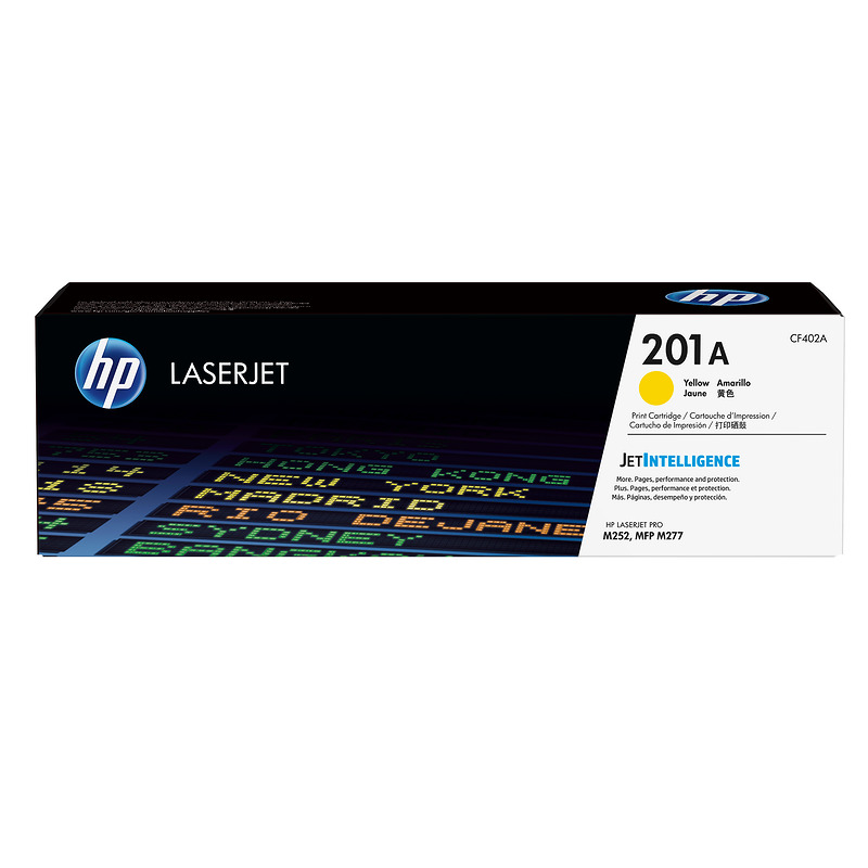 HP Original 201A LaserJet-tonerpatron, gul