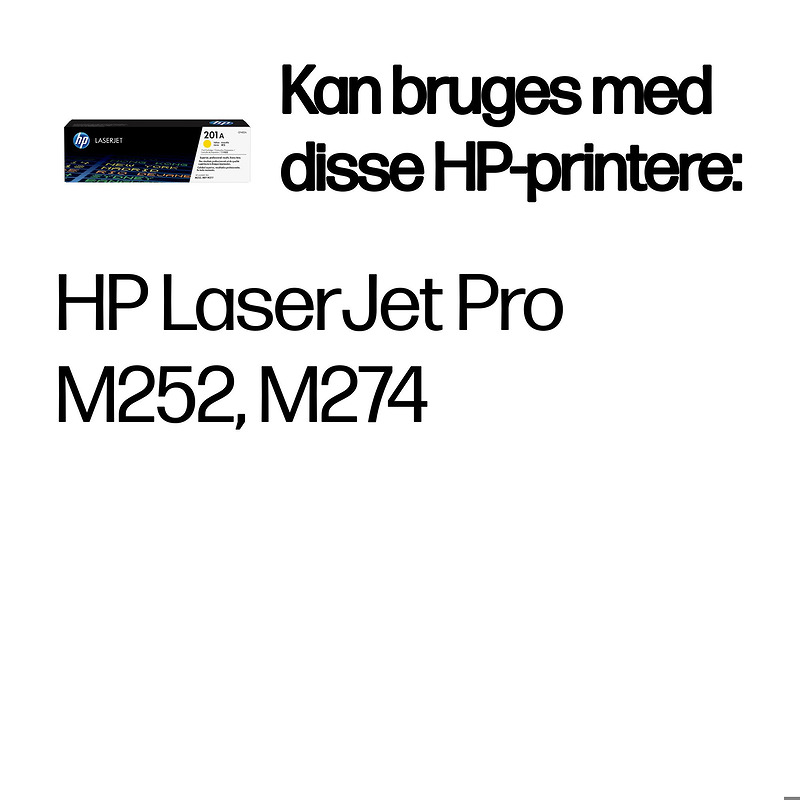 HP Original 201A LaserJet-tonerpatron, gul - Billede 2