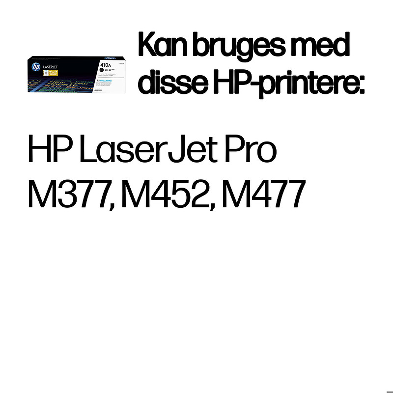HP Original 410A LaserJet-tonerpatron, sort - Billede 2