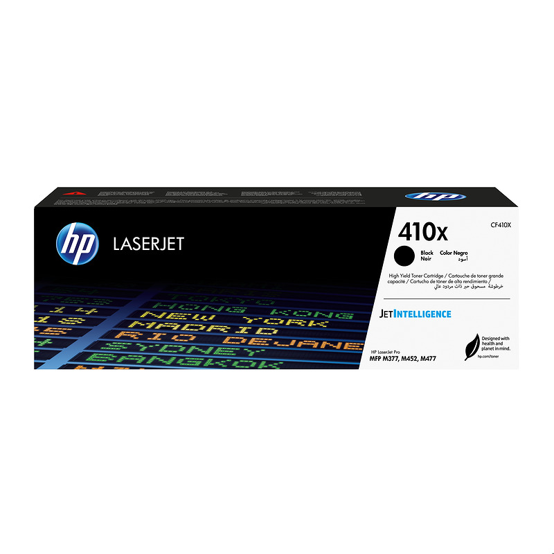HP Original 410X LaserJet-tonerpatron med høj kapacitet, sort