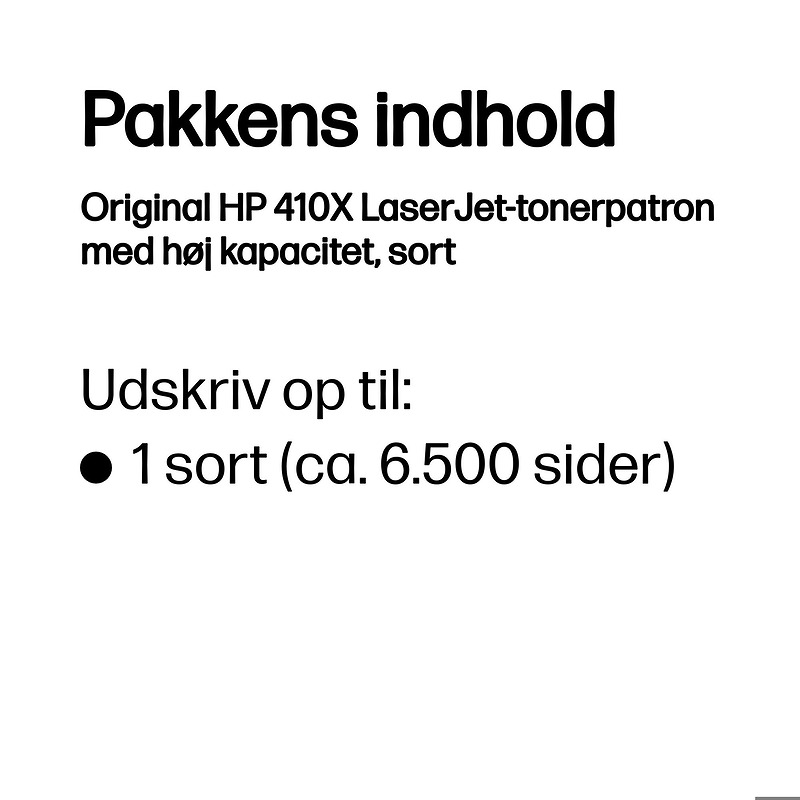 HP Original 410X LaserJet-tonerpatron med høj kapacitet, sort - Billede 3
