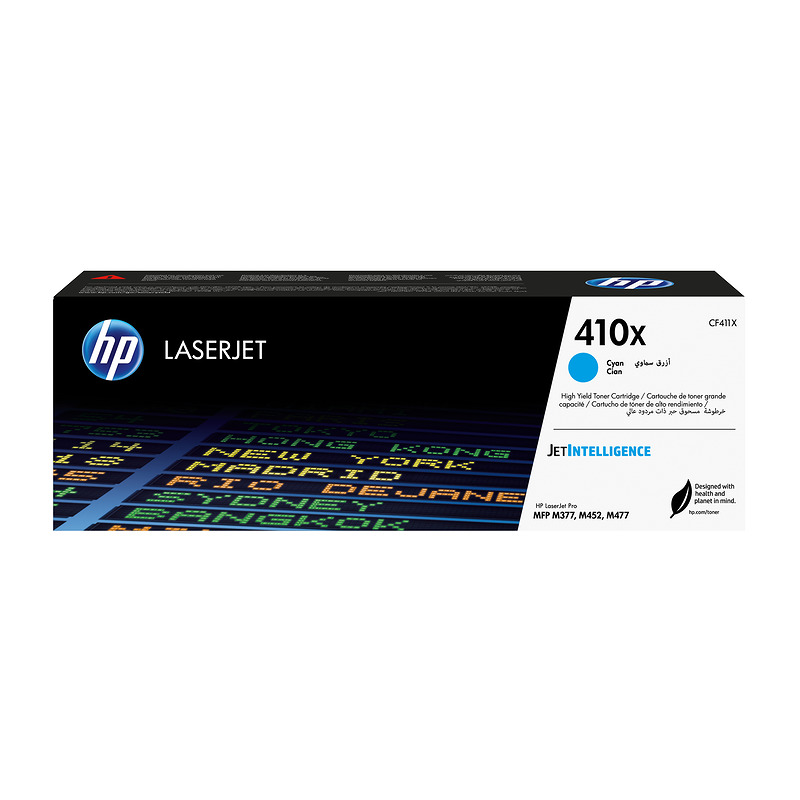 HP Original 410X LaserJet-tonerpatron med høj kapacitet, cyan