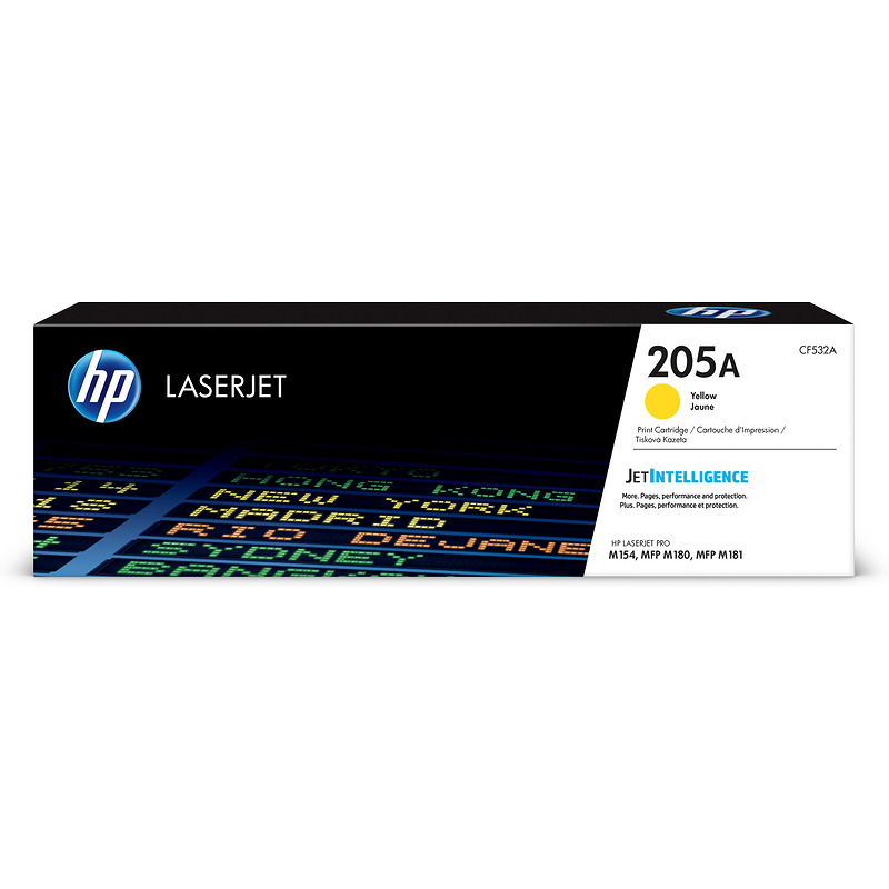 HP LaserJet Original 205A -tonerpatron, gul