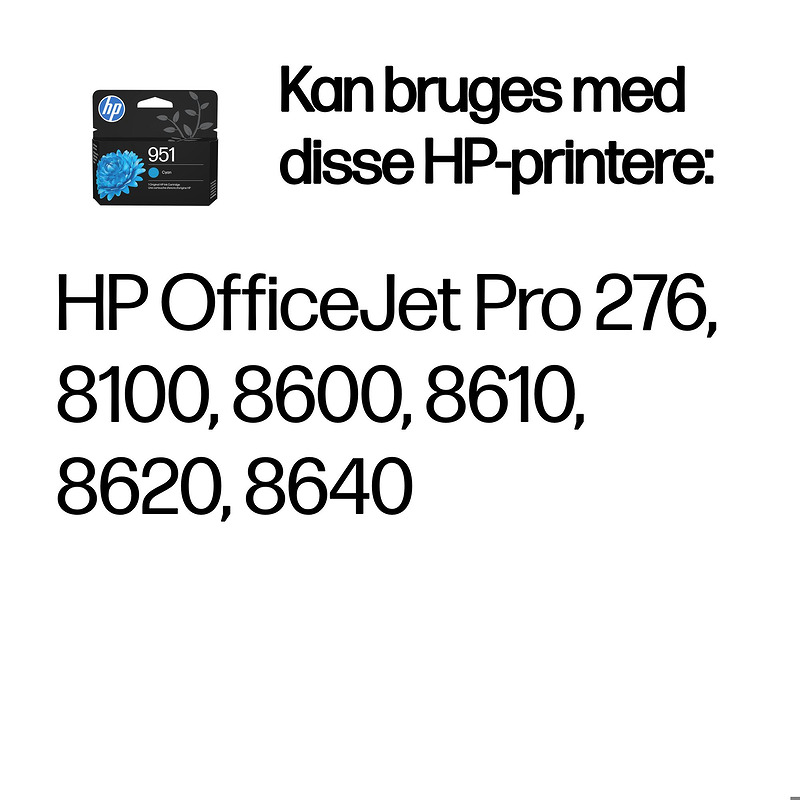 HP Original 951-blækpatron, sort - Billede 2