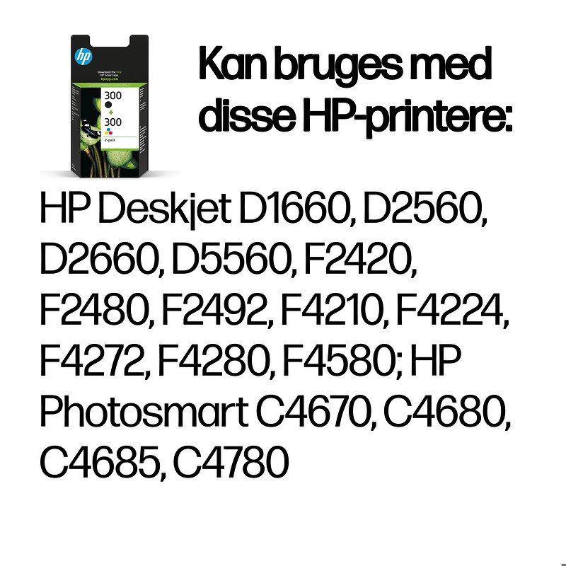 INK CARTRIDGE HP CN637A NO.300 COMBO - Billede 2
