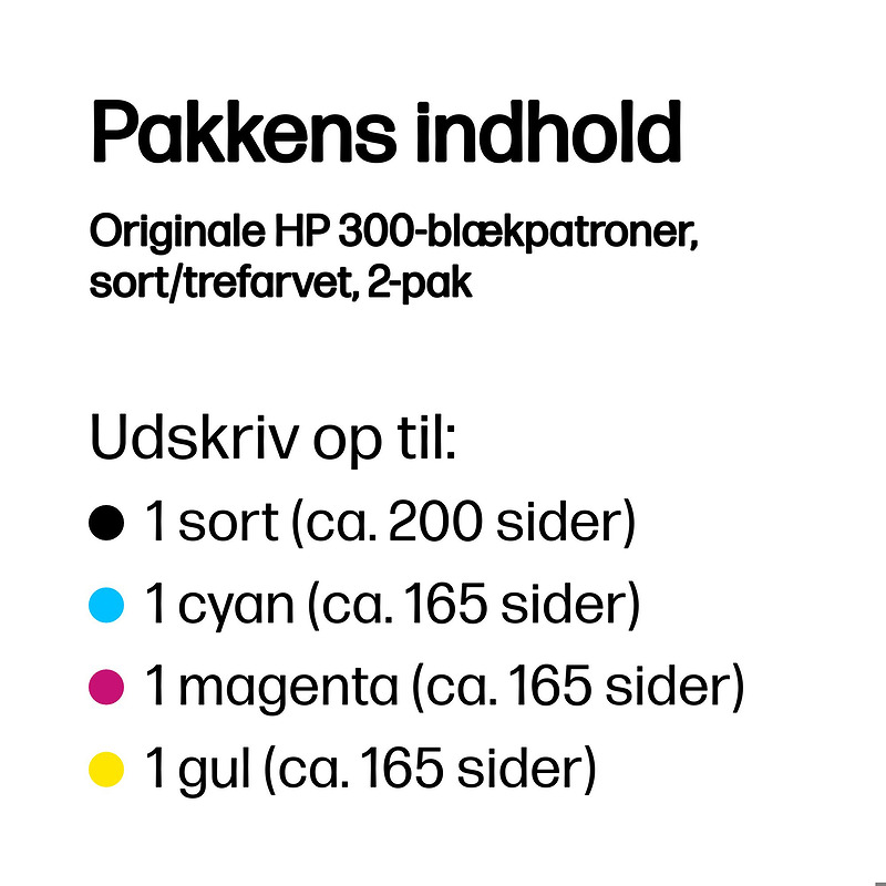 INK CARTRIDGE HP CN637A NO.300 COMBO - Billede 3