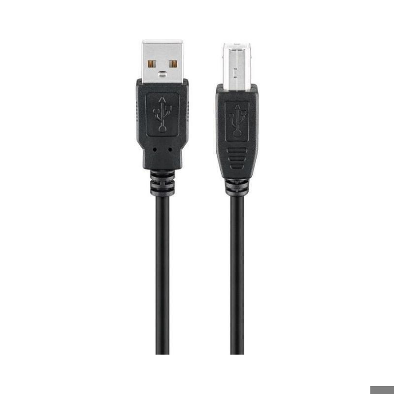 USB 2,0 forbindelses kabel A/B 5m