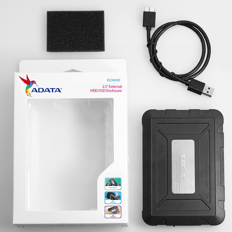 ADATA ED600 HDD/SSD kabinet Sort 2.5" - Billede 6