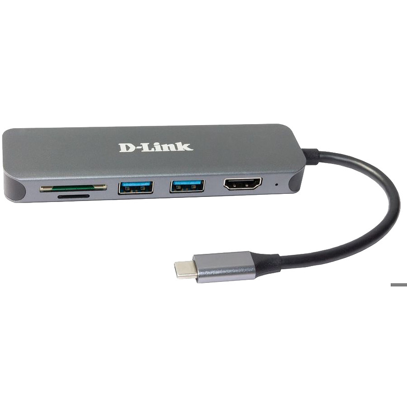 D-Link DUB-2327 dockingstation Ledningsført USB Type-C Grå - Billede 2