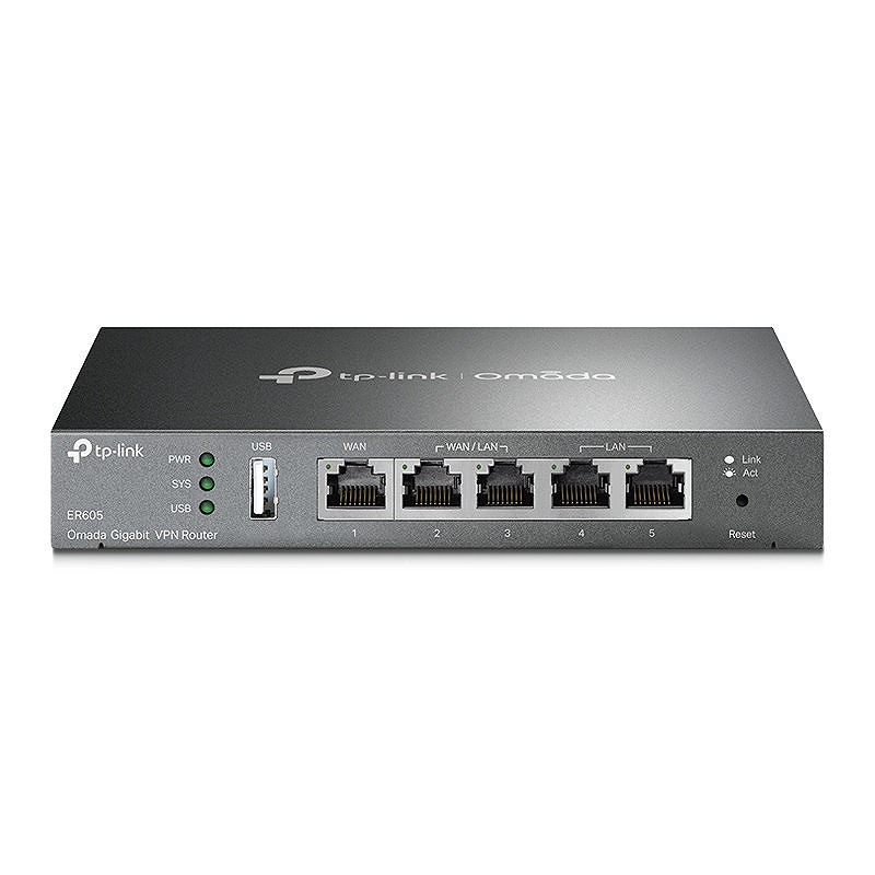 TP-Link Omada ER605 kabelforbundet router Gigabit Ethernet Sort