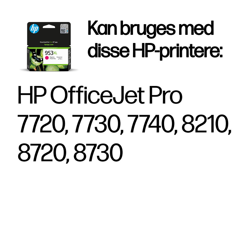 Blækpatron, HP 953XL Magenta - Billede 2