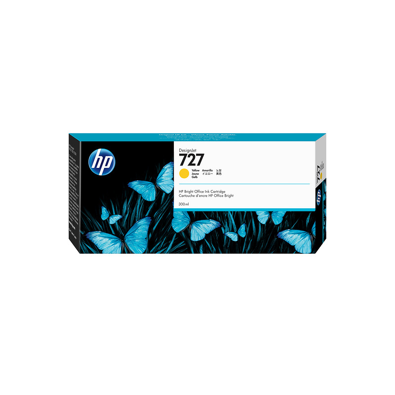 HP 727 DesignJet-blækpatron med 300 ml, gul