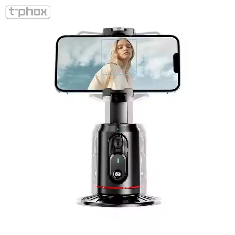 T-PHOX ICIRCLE GIMBAL/TRIPOD FACE TRACKING AI 360 BLACK HOLDER - Billede 2