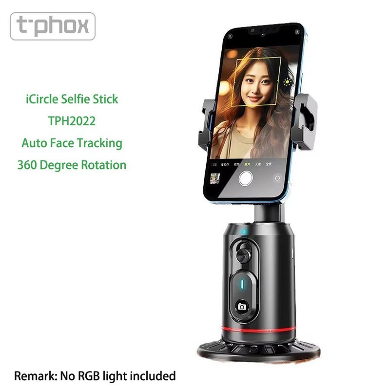 T-PHOX ICIRCLE GIMBAL/TRIPOD FACE TRACKING AI 360 BLACK HOLDER - Billede 3