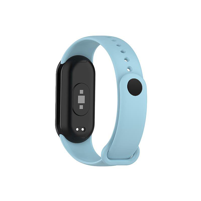 SILICONE STRAP MI BAND 8/M8 (9). LIGHT BLUE - Billede 3