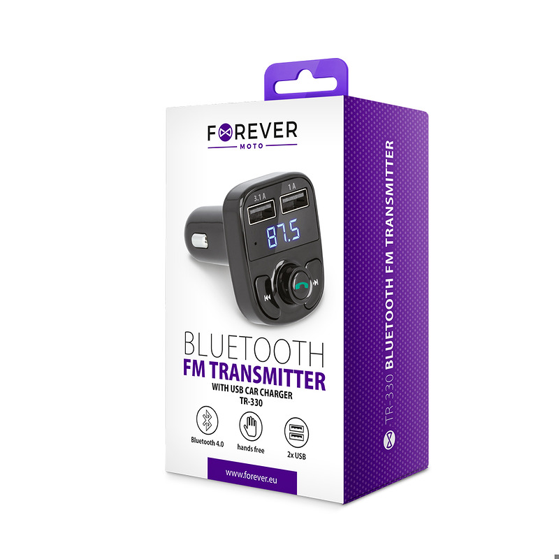 Forever FM transmitter BT TR-330 black - Billede 4