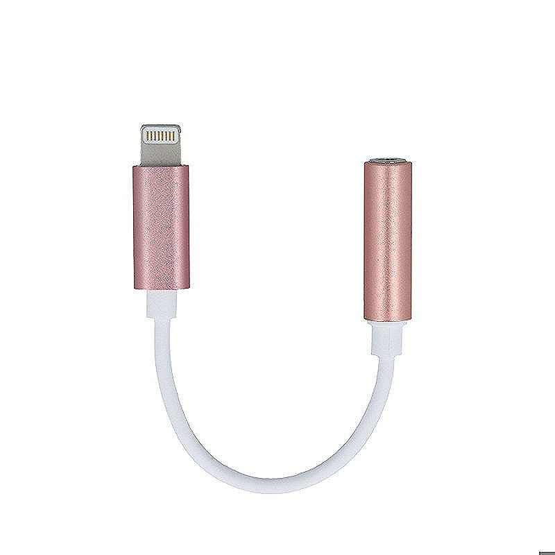 Forever adapter audio jack 3,5mm - Lightning rose