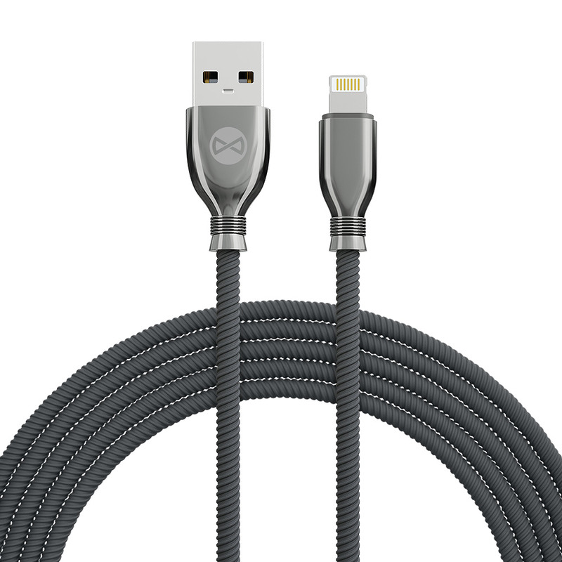 Forever Tornado cable USB - Lightning 1,0 m 3A black - Billede 2
