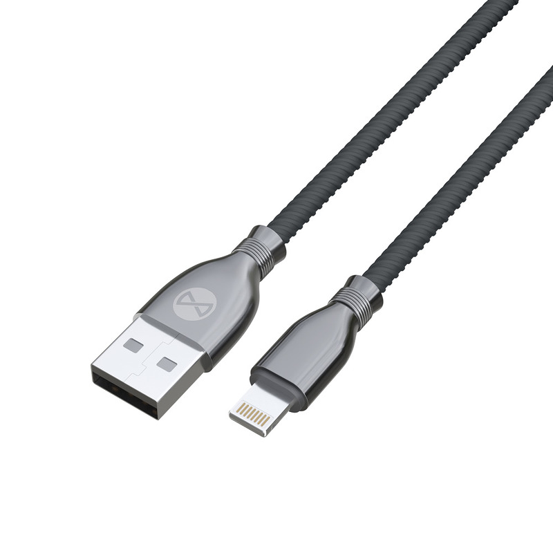 Forever Tornado cable USB - Lightning 1,0 m 3A black - Billede 3