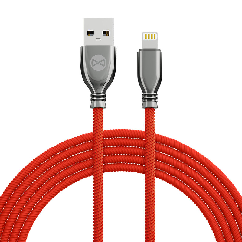 Forever Tornado cable USB - Lightning 1,0 m 3A red - Billede 2