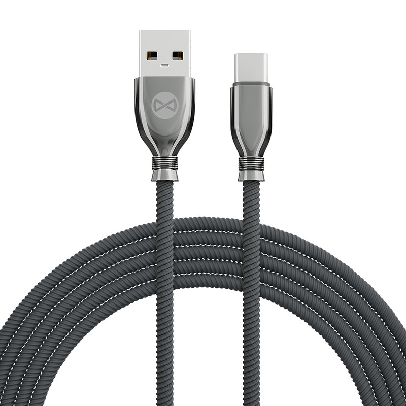 Forever Tornado cable USB - USB-C 1,0 m 3A black - Billede 2