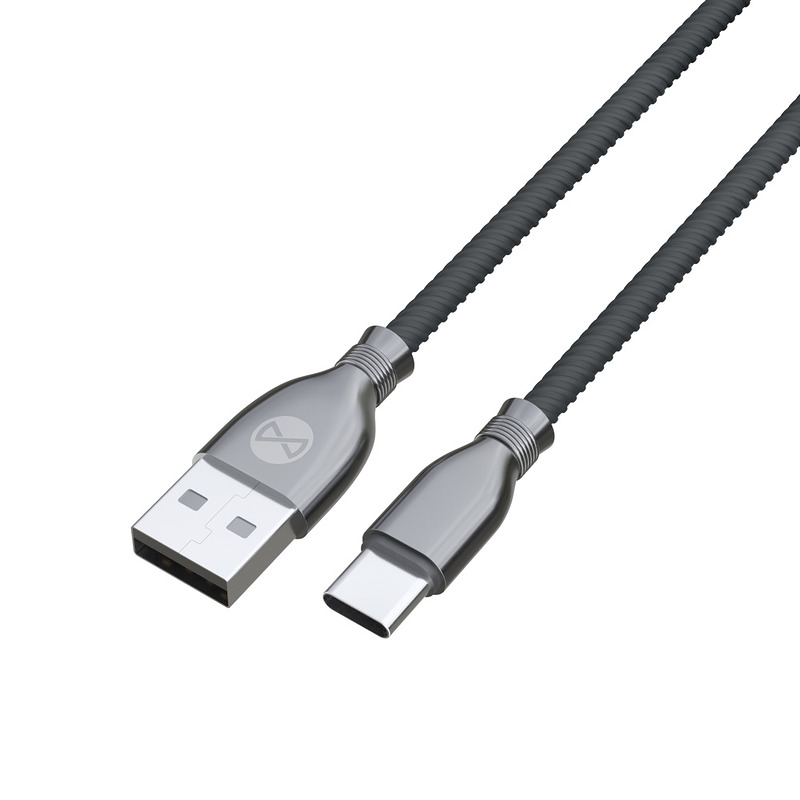 Forever Tornado cable USB - USB-C 1,0 m 3A black - Billede 3