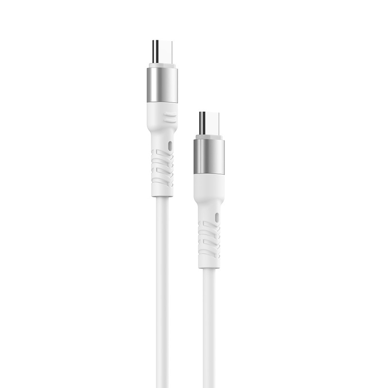 Forever Core High Power cable USB - USB-C 2,0 m white 100W for GaN - Billede 2